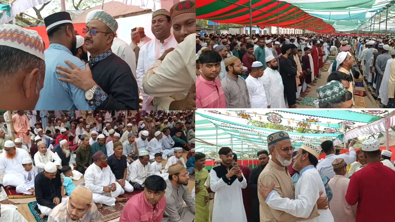 ভালুকায় ধর্মীয় ভাবগাম্ভীর্য ও সম্প্রীতির আবহে উদযাপিত পবিত্র ঈদুল ফিতর
