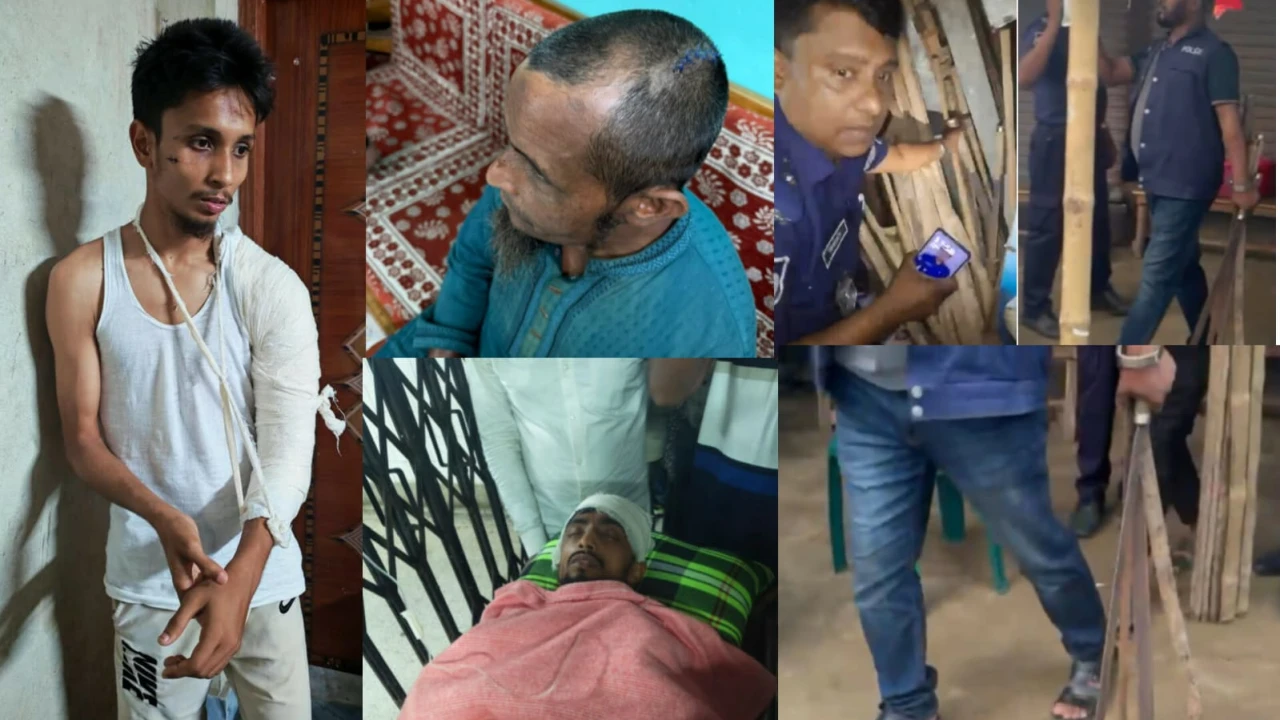 ঈশ্বরগঞ্জে বাবাসহ ৩ ছেলেকে কুপিয়ে জখম, বিপুল অস্ত্র উদ্ধার