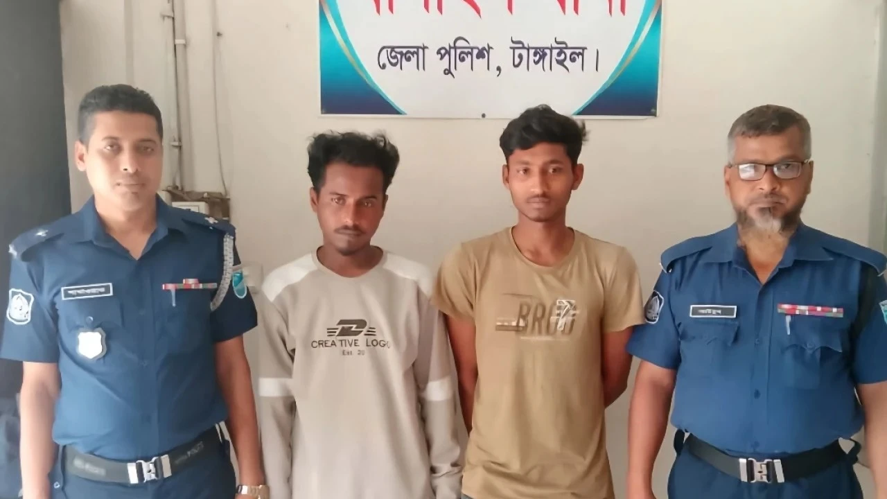 বাসাইলে ঢংপাড়া থেকে ইয়াবাসহ দুই মাদক ব্যবসায়ী গ্রেপ্তার