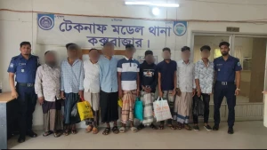 টেকনাফে পুলিশের পৃথক অভিযানে ৯ আসামি গ্রেফতার
