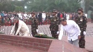 স্বাধীনতা দিবসে জাতীয় স্মৃতিসৌধে শ্রদ্ধা জানালেন রাষ্ট্রপতি ও প্রধানমন্ত্রী