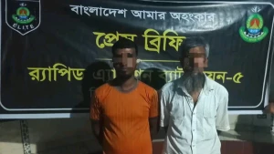 জয়পুরহাটের ক্ষেতলাল থেকে ইয়াবাসহ ২ মাদক ব্যবসায়ীকে গ্রেপ্তার করেছে র‍্যাব