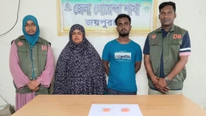 জয়পুরহাটের পাঁচবিবিতে ডিবির অভিযান: ২০০ পিস ইয়াবাসহ নারীসহ দুই মাদক কারবারি আটক