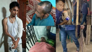 ঈশ্বরগঞ্জে বাবাসহ ৩ ছেলেকে কুপিয়ে জখম, বিপুল অস্ত্র উদ্ধার