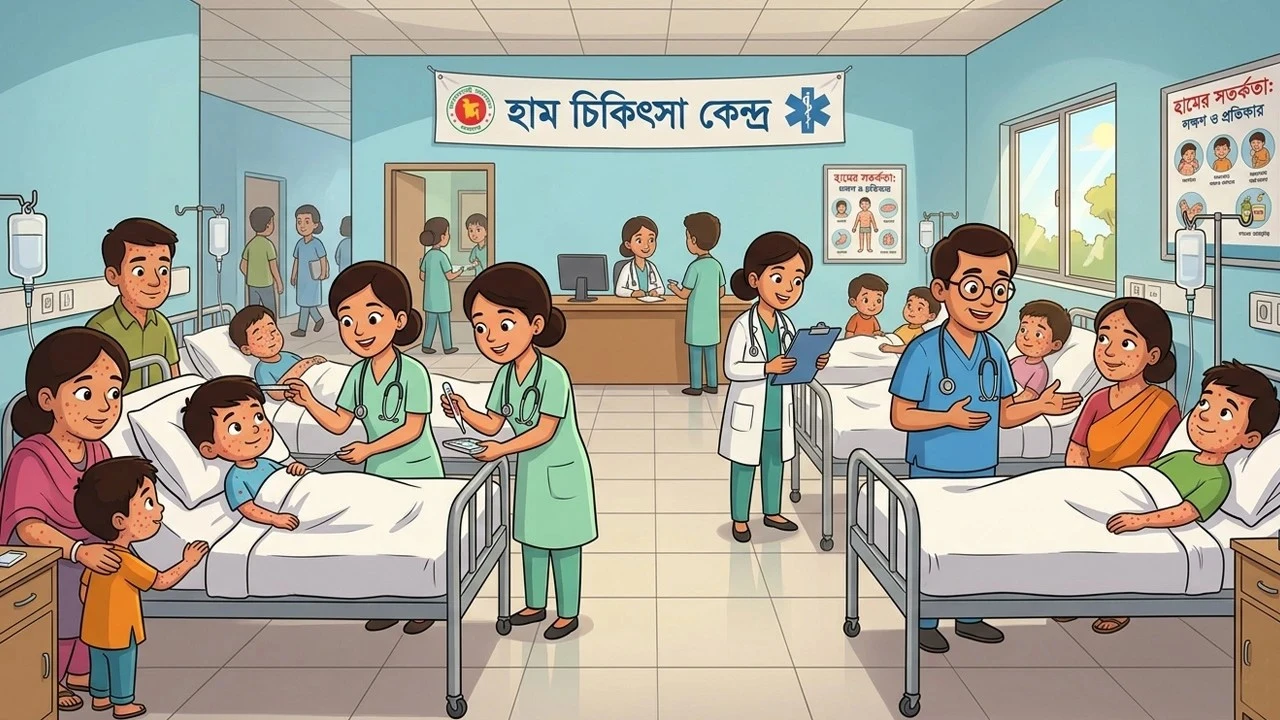 হাম ও হামের উপসর্গ নিয়ে আজও ৪ শিশুর মৃত্যু