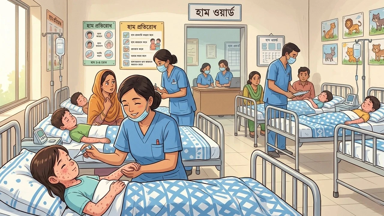 দেশে হাম ও হামের উপসর্গে আরও পাঁচ জনের মৃত্যু