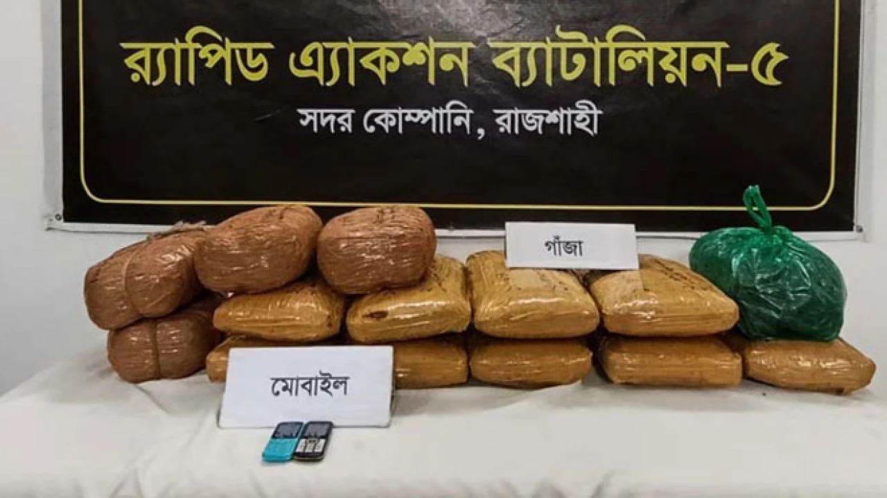 রাজশাহীতে ৩৬ কেজি গাঁজা সহ গ্রেপ্তার ২জন