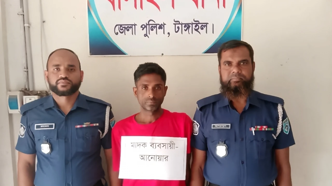 বাসাইলে ইয়াবা ও গাঁজাসহ মাদক ব্যবসায়ী গ্রেপ্তার