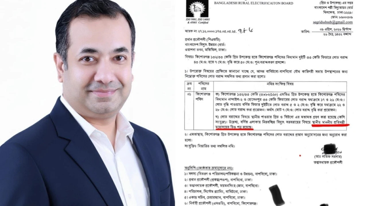 তথ্য ও সম্প্রচার প্রতিমন্ত্রী ইয়াসের খান চৌধুরীর মাধ্যমে নান্দাইলবাসীর জন্য অতিরিক্ত ৭ মেগাওয়াট বিদ‍্যুৎ বরাদ্দ হয়েছে