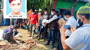 ঈশ্বরগঞ্জে ২০ মাস পর তোলা হলো জুলাই অভ্যুত্থানে নিহত রাব্বির মরদেহ