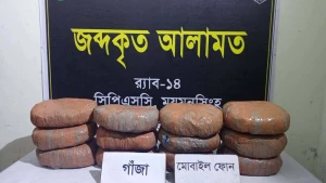 ঈশ্বরগঞ্জে ২৫ কেজি গাঁজাসহ আটক ৪