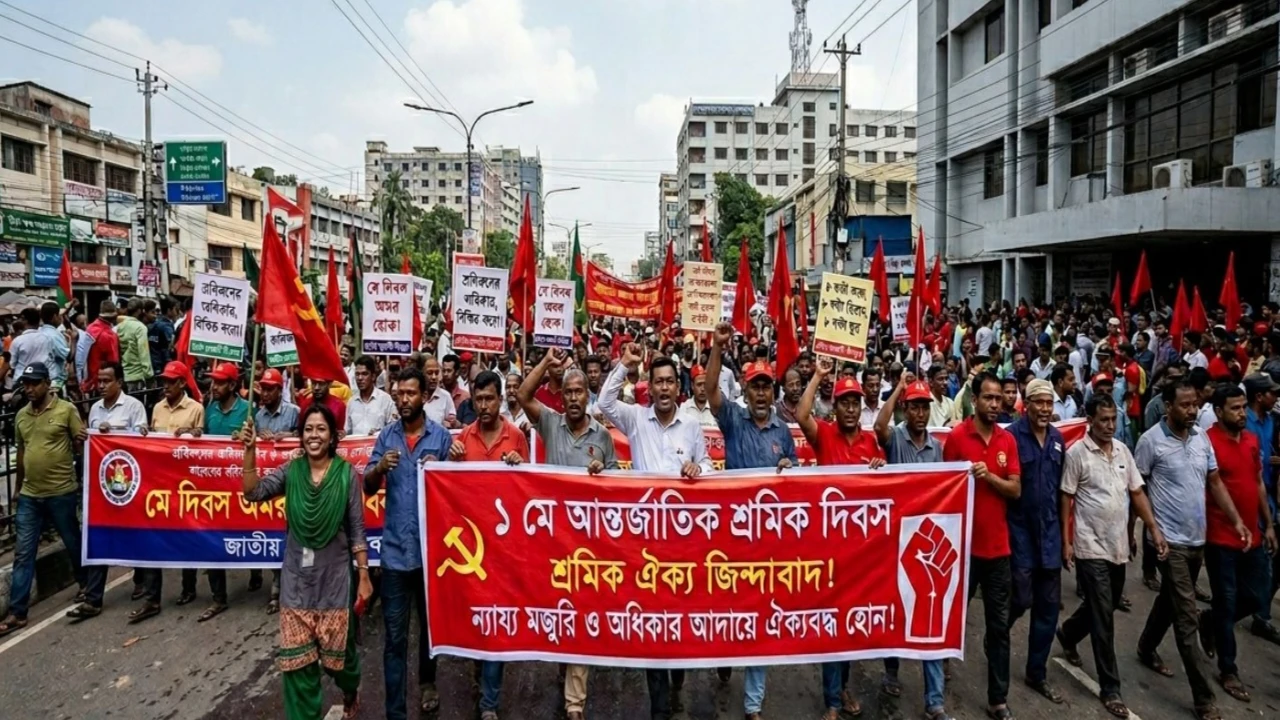 যথাযথ মর্যাদায় আজ দেশে পালিত হচ্ছে আন্তর্জাতিক শ্রমিক দিবস