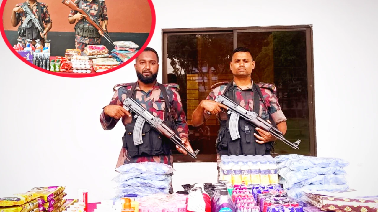 বিজিবির অভিযানে বেনাপোল সীমান্তে চোরাচালানী মালামাল আটক