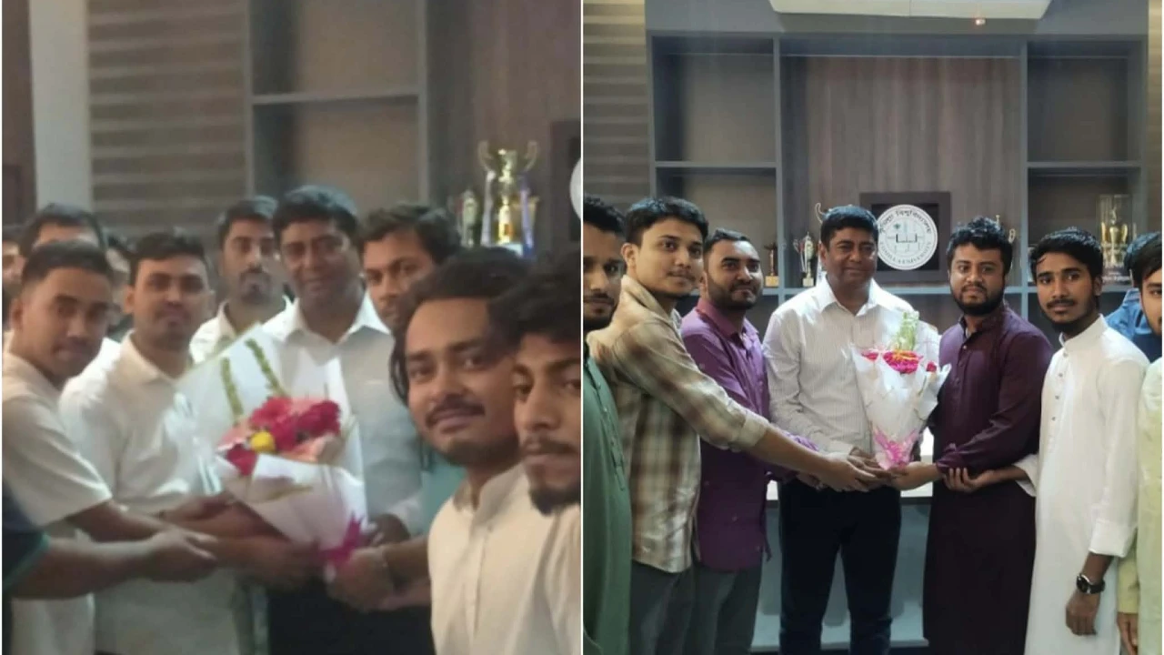 কুবির নতুন উপাচার্যকে ছাত্রদল-ছাত্রশিবিরের শুভেচ্ছা