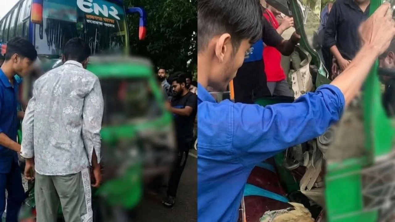 শ্রীমঙ্গলে বাস-সিএনজি সংঘর্ষ; সিএনজি চালক নিহত