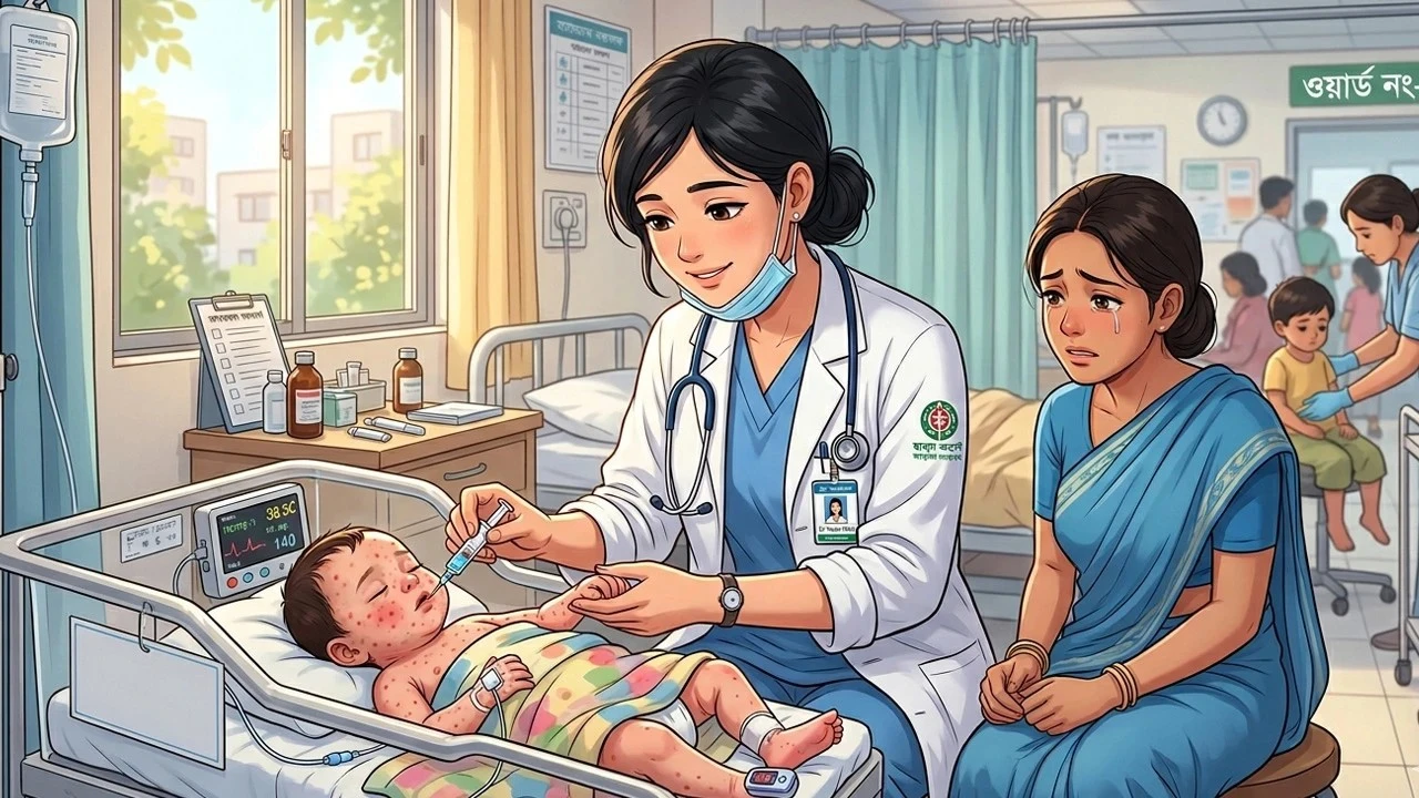 হাম ও হামের উপসর্গে আরও ৭ জনের মৃত্যু