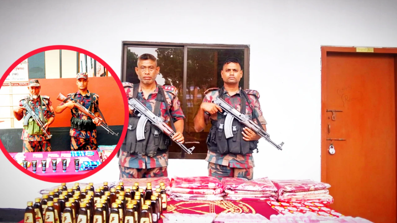 বেনাপোল সীমান্তে শাড়ী,চকলেট ও ঔষধ আটক