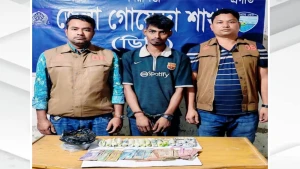 নোয়াখালীর বেগমগঞ্জে মাদক ব্যবসায়ী আটক, গাঁজা ও নগদ টাকা উদ্ধার