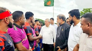 "এম নাসের রহমান"গোল্ডকাপ এন্ড ফুটবল টুর্নামেন্টের উদ্বোধন
