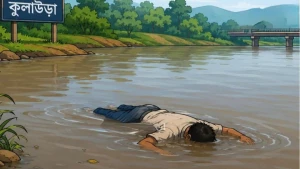 কুলাউড়ায় মনু নদে ভেসে আসা অজ্ঞাত একটি লাশ উদ্ধার