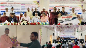 বাদশা গ্রুপ অব ইন্ডাস্ট্রিজের সৌজন্যে ভালুকা সরকারি কলেজে নতুন মাইক্রোবাস হস্তান্তর