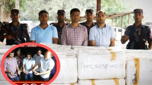 যশোরে ১.১ টন বিষাক্ত জেলি পুশ চিংড়ি মাছ ও অবৈধ মালামাল আটক