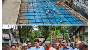 রংপুরে খলিফা পাড়া কবরস্থান রোডের আরসিসি ঢালাই ও ড্রেন নির্মাণ কাজের উদ্বোধন
