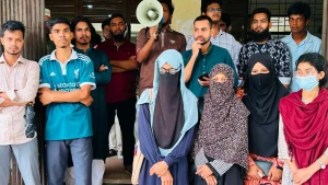 শিশু রামিসা ধর্ষণ ও হত্যার প্রতিবাদে কুবিতে মানববন্ধন