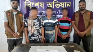 রাঙ্গামাটিতে ডিবির বিশেষ অভিযানে ১০০০ পিস ইয়াবা সহ ৩ জন আটক।
