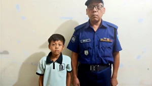 রাঙ্গামাটিতে কোতয়ালী থানার বিশেষ অভিযানে নিখোঁজ শিশু উদ্ধার।
