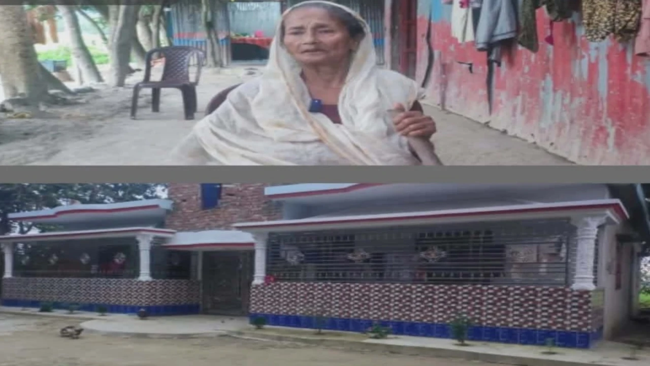নয়া সংবাদে সংবাদ প্রকাশের পর প্রশাসনের হস্তক্ষেপে অবশেষে ছেলের বাড়ীতে  ঠাঁই  হলো মায়ের