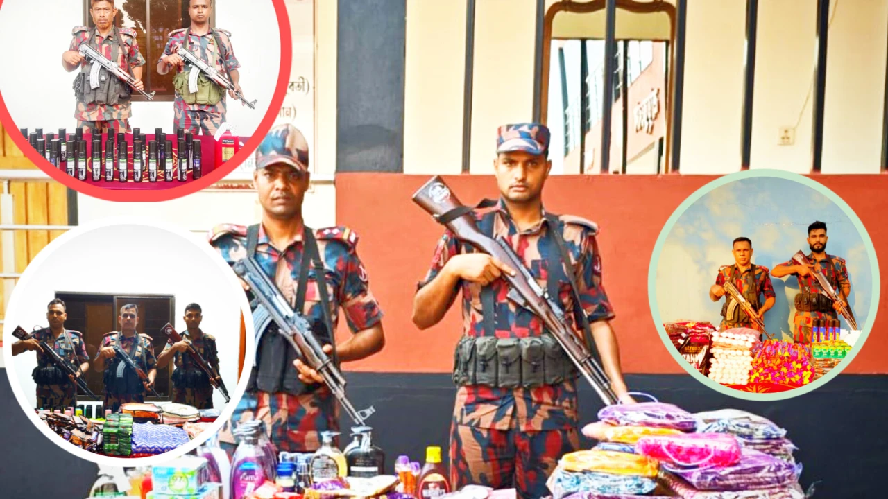 শার্শার বিভিন্ন সীমান্তে ১১ লক্ষ টাকার অবৈধ মালামাল আটক