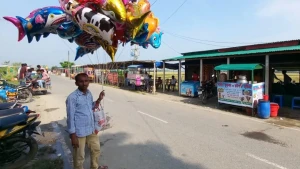 উল্লাপাড়ার আনন্দ বিনোদনে ভিড় নেই উধুনিয়ায়:ধান কাটা লাগায় আসছেন না এলাকার লোকজন
