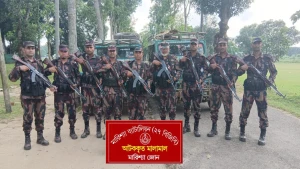 রাঙ্গামাটির বাঘাইছড়িতে বিজিবির অভিযানে প্রায় ২৫ লক্ষ টাকার মালামাল ও কাঠ জব্দ।