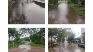 অল্প বৃষ্টিতেই গোবিপ্রবিতে তীব্র জলাবদ্ধতা, শিক্ষার্থীদের চরম দুর্ভো