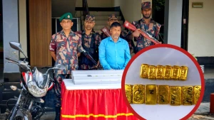 যশোর সীমান্তে প্রায় আড়াই কোটি টাকার স্বর্ণসহ আটক-১
