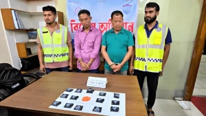 রাঙ্গামাটিতে কোতোয়ালি থানার বিশেষ অভিযানে ৩ হাজার পিস ইয়াবাসহ দুই মাদক কারবারি গ্রেপ্তার।