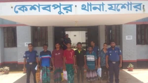 কেশবপুর থানা পুলিশের অভিযানে ওয়ারেন্টভুক্ত ৬ আসামি গ্রেফতার